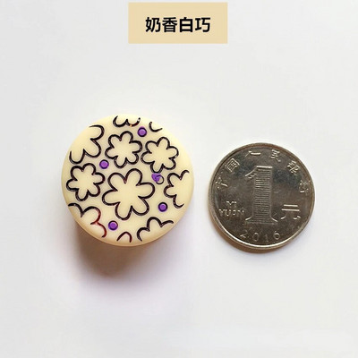 Simuleeritud šokolaadist külmkapi magnetvaiguga kolmemõõtmelised kaunid dekoratiivsed kleebised kodukaunistuseks