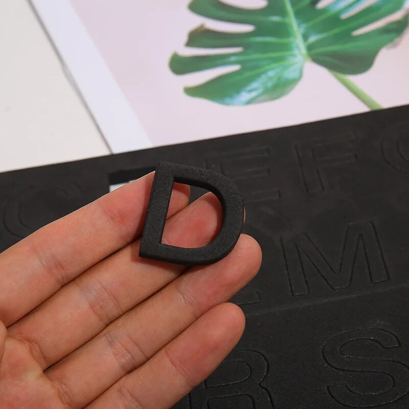 26tk Loomingulised tähtnumbrilised sümbolid must-valge külmkapi kodukiri kodukaunistus