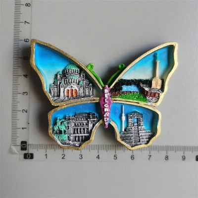 Serbia magneți de frigider Belgrad turism memorial artizanat magnet pictat magneți de frigider