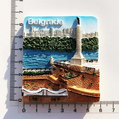 Serbia magneți de frigider Belgrad turism memorial artizanat magnet pictat magneți de frigider