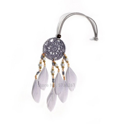 NOU Mini Dream Catcher Handcraft Car Pendnat Pene Wind Chimes Fete Room Hanging Home Decor Breloc Cadouri de aniversare