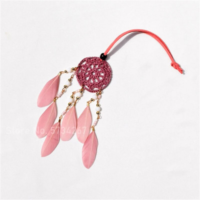 NOU Mini Dream Catcher Handcraft Car Pendnat Pene Wind Chimes Fete Room Hanging Home Decor Breloc Cadouri de aniversare