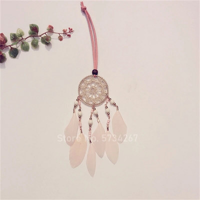 NOU Mini Dream Catcher Handcraft Car Pendnat Pene Wind Chimes Fete Room Hanging Home Decor Breloc Cadouri de aniversare