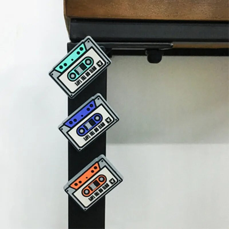 3/4 tk ketas plaat kassett lint külmkapp magnet teadetetahvli kleebis teadetetahvel Naljakas kingitus lastele