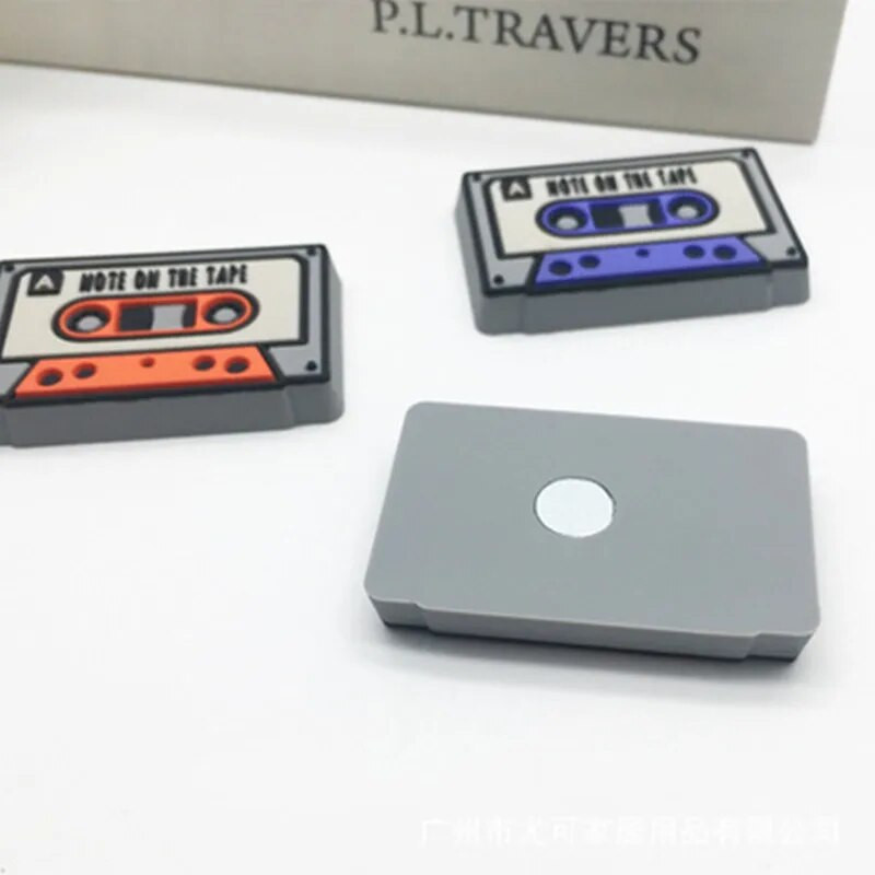 3/4 tk ketas plaat kassett lint külmkapp magnet teadetetahvli kleebis teadetetahvel Naljakas kingitus lastele