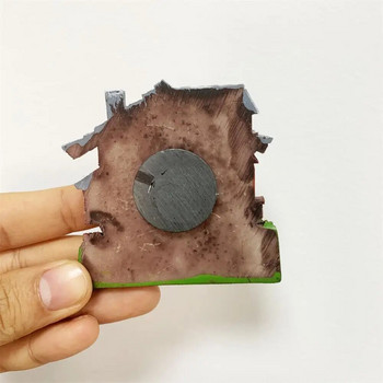 3D ръчно изработени рисувани магнити за хладилник Германия Австрия Швейцария Сувенир за пътуване Подарък Часовник с кукувица за стикер за декорация на хладилник