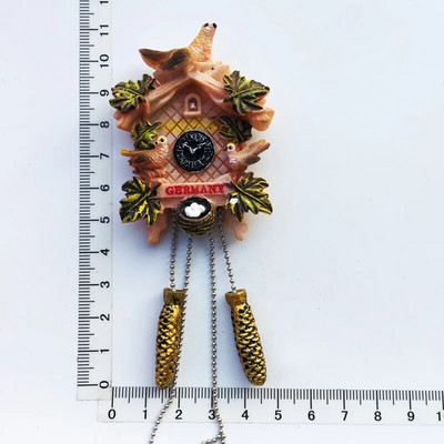 3D ručno oslikani magneti za hladnjak Njemačka Austrija Švicarska Putni suvenir Poklon Sat s kukavicom Za Naljepnica za uređenje hladnjaka