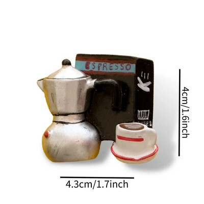 Kohvimagnetid külmkapi jaoks kohviku stiilid kleebised kodukaunistus köögis ja külmkapis tahvel Sõnum Magnetic Stikcy kingitus