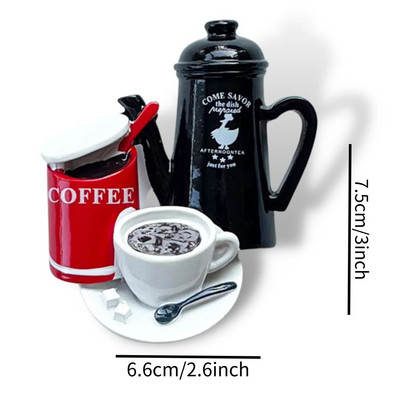 Kohvimagnetid külmkapi jaoks kohviku stiilid kleebised kodukaunistus köögis ja külmkapis tahvel Sõnum Magnetic Stikcy kingitus