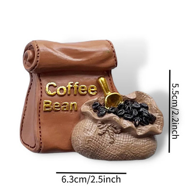 Kohvimagnetid külmkapi jaoks kohviku stiilid kleebised kodukaunistus köögis ja külmkapis tahvel Sõnum Magnetic Stikcy kingitus