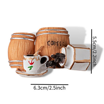 Kohvimagnetid külmkapi jaoks kohviku stiilid kleebised kodukaunistus köögis ja külmkapis tahvel Sõnum Magnetic Stikcy kingitus