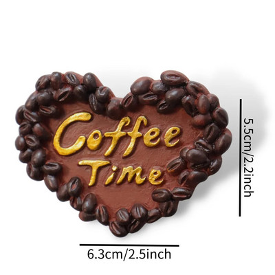 Kohvimagnetid külmkapi jaoks kohviku stiilid kleebised kodukaunistus köögis ja külmkapis tahvel Sõnum Magnetic Stikcy kingitus