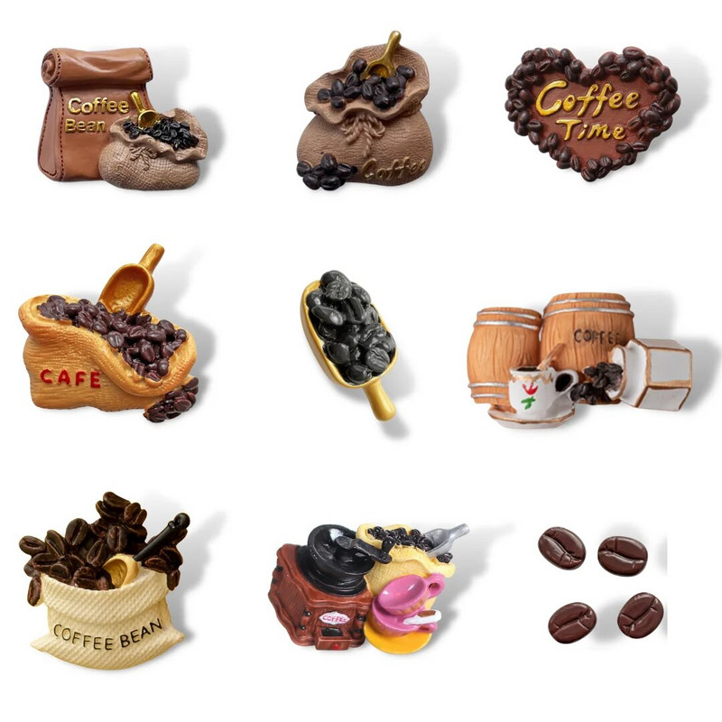 Kohvimagnetid külmkapi jaoks kohviku stiilid kleebised kodukaunistus köögis ja külmkapis tahvel Sõnum Magnetic Stikcy kingitus