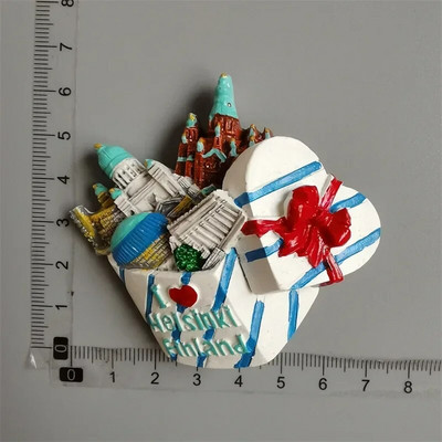 Finlanda magneți pentru frigider Helsinki Turism suvenir călătorie Memorială Decorare Artizanat Rășină Peisaj Magneți pentru frigidere