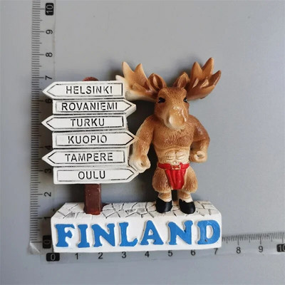 Finlanda magneți pentru frigider Helsinki Turism suvenir călătorie Memorială Decorare Artizanat Rășină Peisaj Magneți pentru frigidere