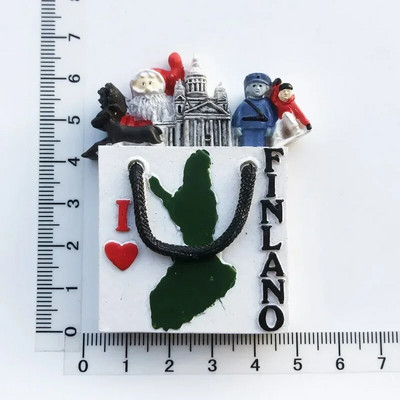 Finlanda magneți pentru frigider Helsinki Turism suvenir călătorie Memorială Decorare Artizanat Rășină Peisaj Magneți pentru frigidere