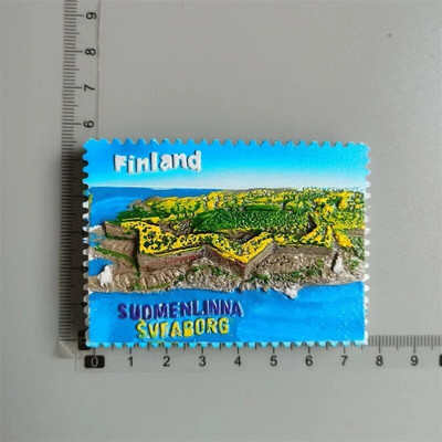 Finlanda magneți pentru frigider Helsinki Turism suvenir călătorie Memorială Decorare Artizanat Rășină Peisaj Magneți pentru frigidere