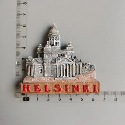 Finlanda magneți pentru frigider Helsinki Turism suvenir călătorie Memorială Decorare Artizanat Rășină Peisaj Magneți pentru frigidere