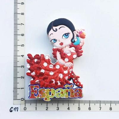 Hispaania Madridi külmkapimagnetid turistide suveniir Cordobam Barcelona Sevilla Toledo magnetkülmiku kleebiste kollektsiooni kingitused