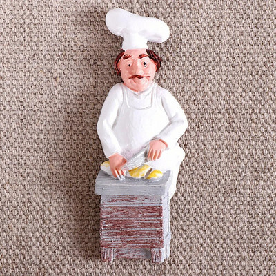 Desen animat creativ 3D mesaj pentru bucătar de pâine Decor pentru casă Magnet pentru frigider Decor pentru frigider Cadou pentru autocolant de bucătărie Afiș Note