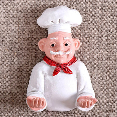Desen animat creativ 3D mesaj pentru bucătar de pâine Decor pentru casă Magnet pentru frigider Decor pentru frigider Cadou pentru autocolant de bucătărie Afiș Note