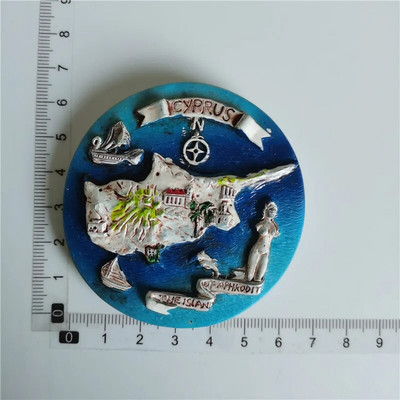 Magneți de frigider pentru Cipru Suveniruri turistice Autocolant magnetic de frigider pentru frigider Imanes Para El Refrigerador Decorare pentru casă
