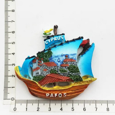 Magneți de frigider pentru Cipru Suveniruri turistice Autocolant magnetic de frigider pentru frigider Imanes Para El Refrigerador Decorare pentru casă