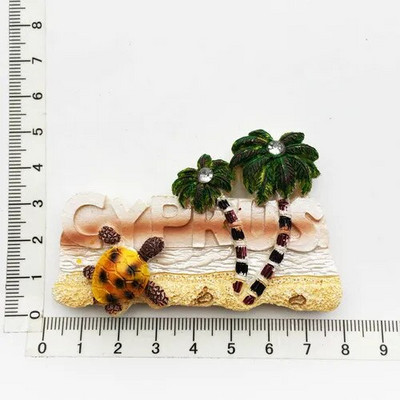 Magneți de frigider pentru Cipru Suveniruri turistice Autocolant magnetic de frigider pentru frigider Imanes Para El Refrigerador Decorare pentru casă
