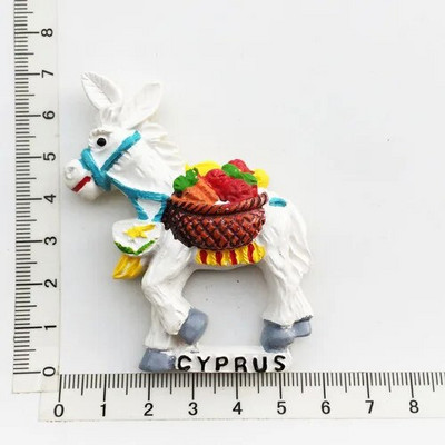 Magneți de frigider pentru Cipru Suveniruri turistice Autocolant magnetic de frigider pentru frigider Imanes Para El Refrigerador Decorare pentru casă