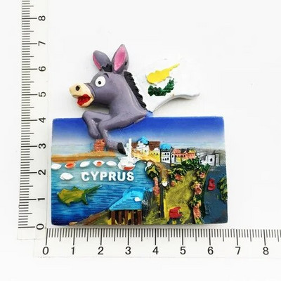 Magneți de frigider pentru Cipru Suveniruri turistice Autocolant magnetic de frigider pentru frigider Imanes Para El Refrigerador Decorare pentru casă