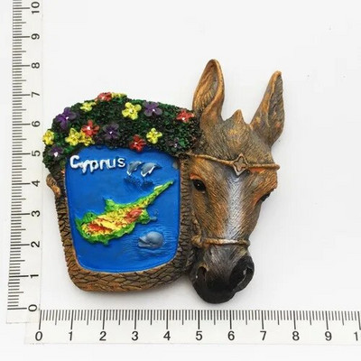 Magneți de frigider pentru Cipru Suveniruri turistice Autocolant magnetic de frigider pentru frigider Imanes Para El Refrigerador Decorare pentru casă
