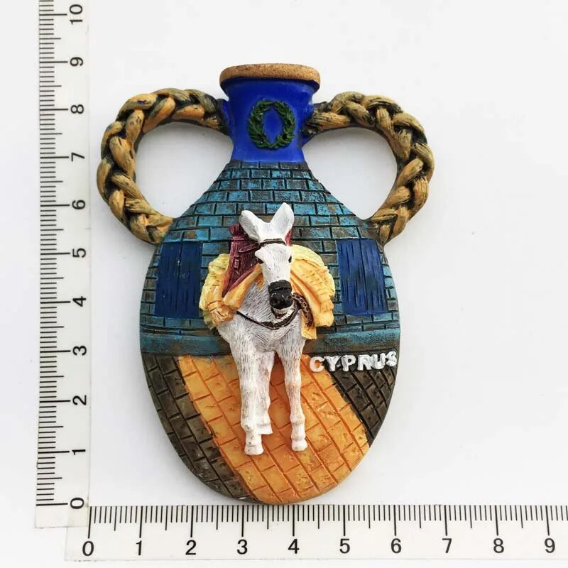 Küprose külmkapimagnetid turistide suveniir Vahemere külmkapp magnetkleebis Imanes Para El Refrigeradori kodukaunistus