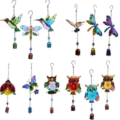 Χειροποίητο Bird Wind Chime For Wall Wind Wind Bell Κρεμαστά στολίδια Vintage Χειροτεχνία διακόσμησης με καμπανούλα σπιτιού