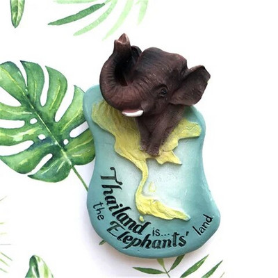 Magnetiline külmiku kleebis Tai turisti suveniir Chiang mai elevandimagnetiga kleebis Pattaya phuket koh samui Bangkok kingitus