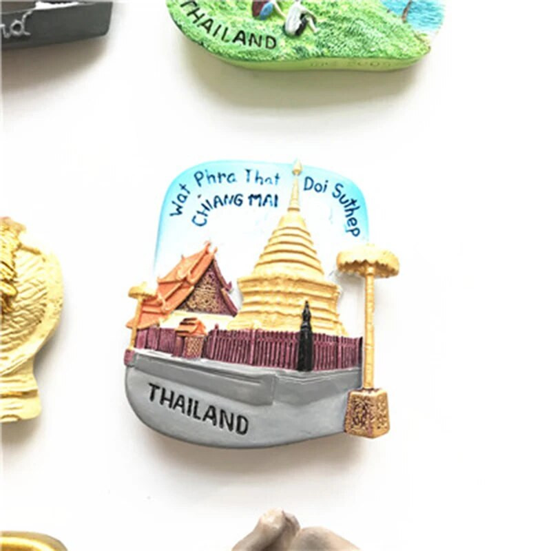Magnetiline külmiku kleebis Tai turisti suveniir Chiang mai elevandimagnetiga kleebis Pattaya phuket koh samui Bangkok kingitus