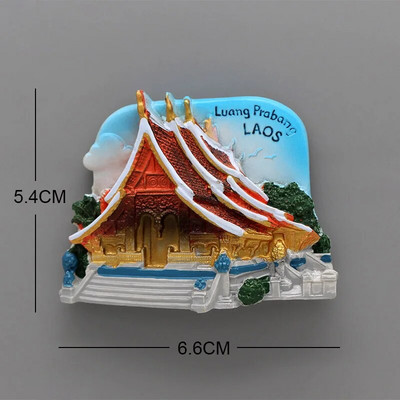 Singapur Merlion Beč Svjetski turizam Suvenir 3D magnetski hladnjak Laos Italija Rim suvenir namještaj Poklon za uređenje doma