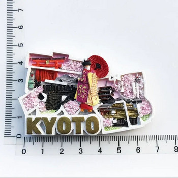Japan Fridge Magnets Mount Fuji Tokyo Kyoto Tourist Souvenir Craft Gifts Resin Magnetic Refrigerator Αυτοκόλλητο Διακόσμηση σπιτιού