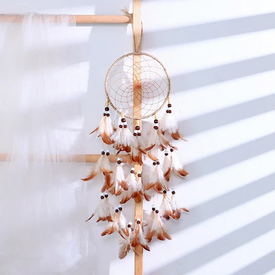 Tai Chi unenäopüüdja ripats mustvalge sulgedega ripats loominguline kaunistus ripats Dream Catcher seinaripats kingitus