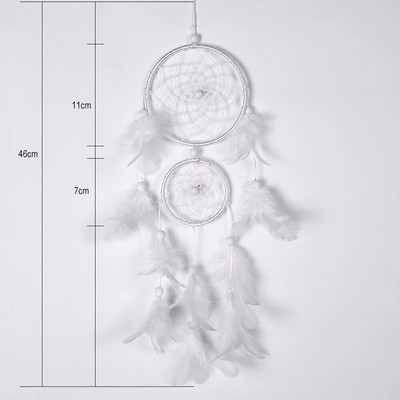 Artă retro Apărător de vise Ornament pentru plasă Cadou Clopoței de vânt pandantiv Pene de dovleac Accesorii rafinate pentru mașină, birou, hotel, acasă