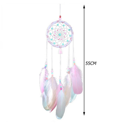 Artă retro Apărător de vise Ornament pentru plasă Cadou Clopoței de vânt pandantiv Pene de dovleac Accesorii rafinate pentru mașină, birou, hotel, acasă
