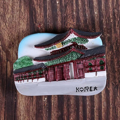 Korea tüdrukute kaart Jaapan arhitektuur Maldiivid 3d külmkapimagnet Hawaii rand Ameerika USA turismi suveniiride kollektsioon kingitus kodukaunistus