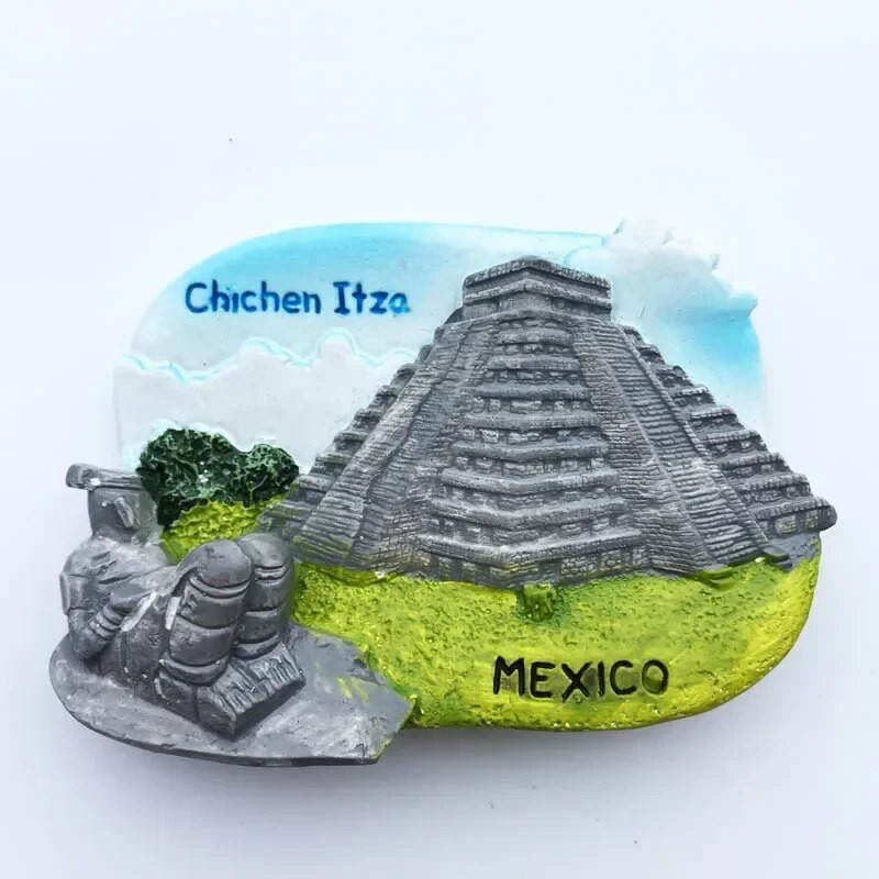 Mehhiko CANCUN turistide suveniirid Külmkapimagnetid Margaritaville Chichen Itza magnetilised külmikukleebised Kodukaunistamise kingitused