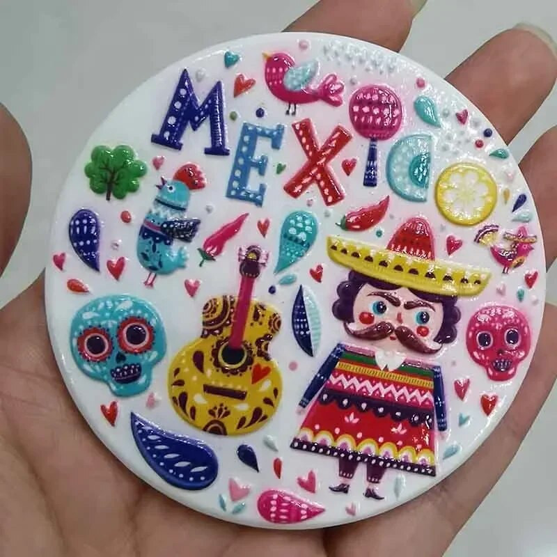 Mehhiko CANCUN turistide suveniirid Külmkapimagnetid Margaritaville Chichen Itza magnetilised külmikukleebised Kodukaunistamise kingitused