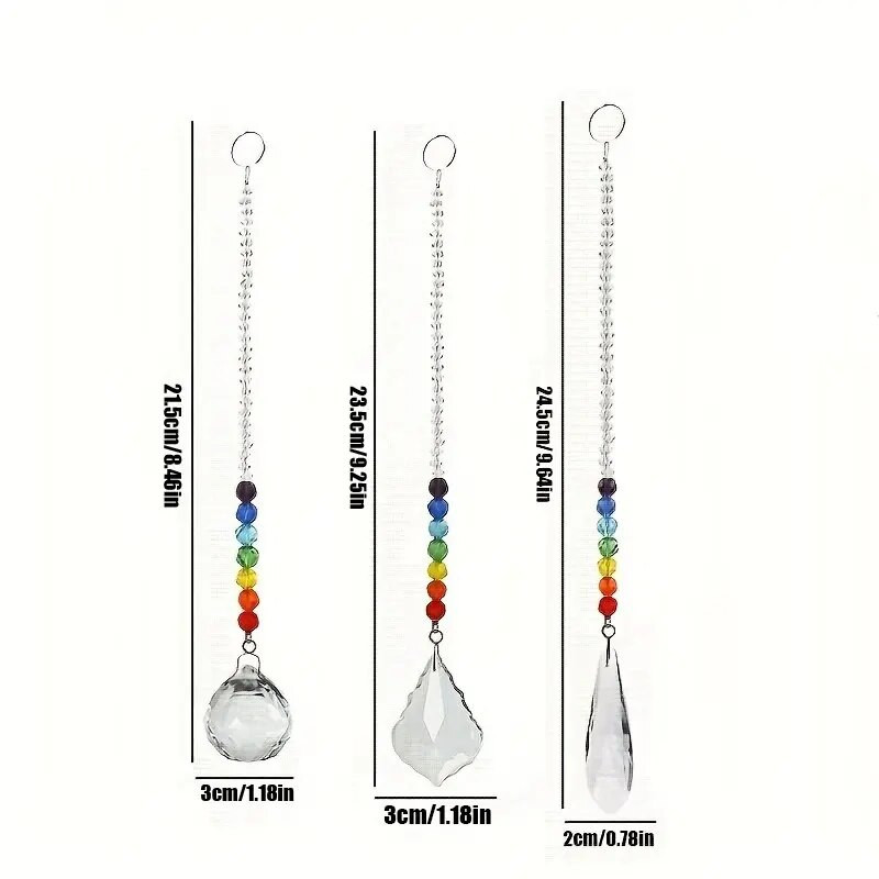 1 db színes kristály függő dísz szivárvány otthonra készült karácsonyfa dekoráció kültéri növények napfény gyűjtemény kellékek