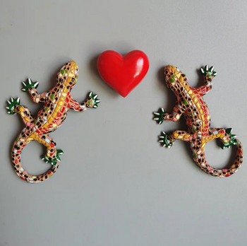 Ισπανία Δομινικανή Δημοκρατία Μνημείο Τουρισμού Lizard Gecko Fridge Magnet Διακόσμηση σπιτιού Μαγνήτης ψυγείου