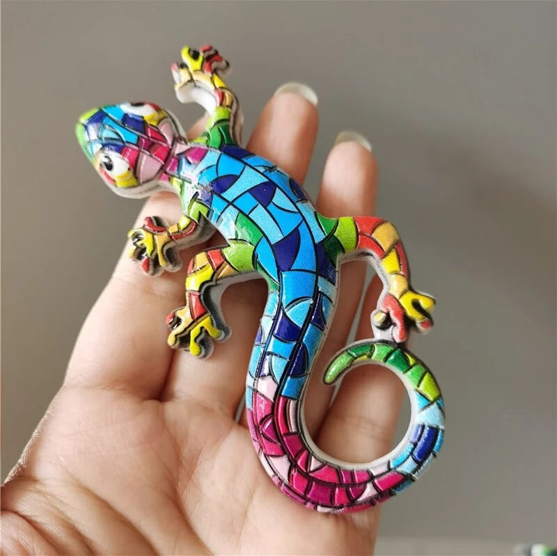 Hispaania Dominikaani Vabariik Turismimemoriaal Sisalik Geko Külmkapimagnet Kodusisustus Külmkapimagnet