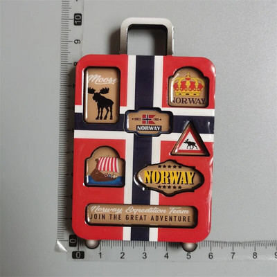 Drveni magnet za hladnjak Putni suvenir Sjedinjene Države Barcelona Rusija Kanada Tajland Danska Magnetna naljepnica za hladnjak