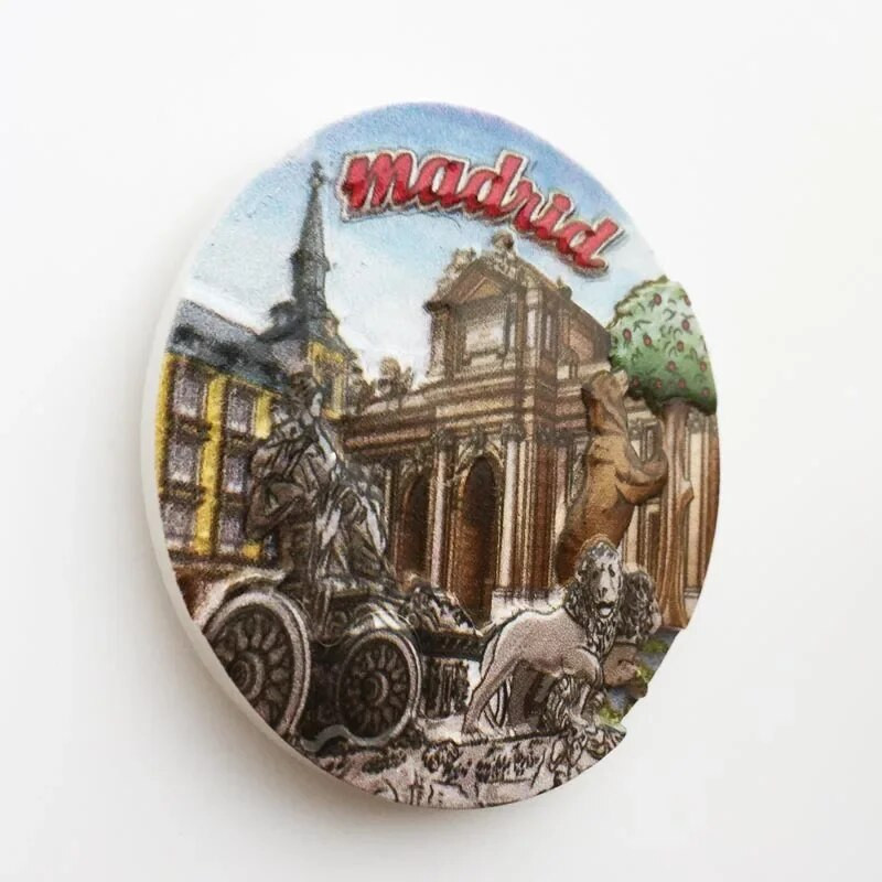 Španjolska Magneti za hladnjak Madrid Toledo Valencia Sevilla Turistički suvenir Dekorativni zanati UV magnet Naljepnica za hladnjak Uređenje doma