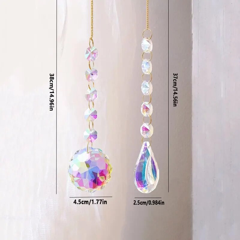 1vnt, aštuonkampis karoliukų kristalų pakabinimas ant sienos, namų langai šviesą renkantys dekoratyviniai varpeliai, pakabukas