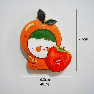 Magnet de frigider în stil chinezesc de Anul Nou chinezesc, desene animate festive dansul leului. Magnet de frigider din rășină creativ drăguț pentru decor acasă
